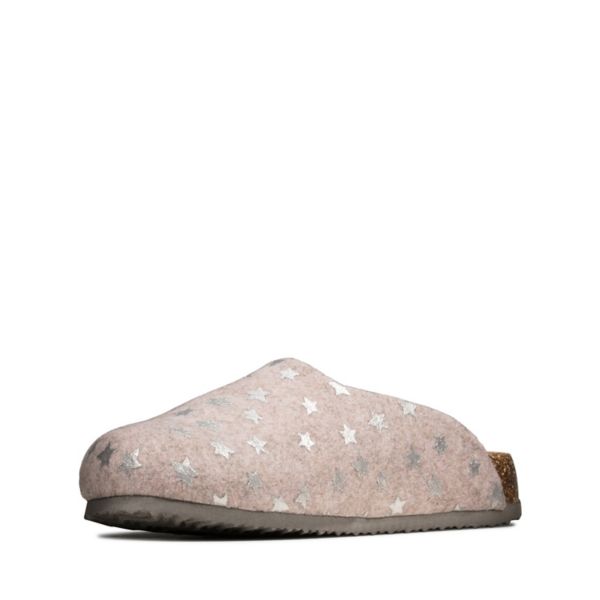 Clarks Womens Fireside Home Slippers Mauve | CA-2187465